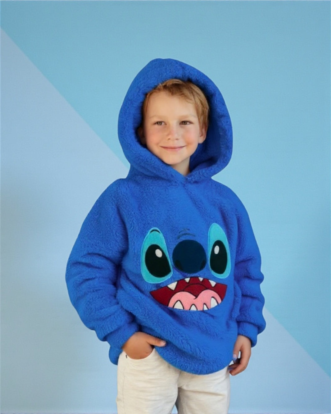 Stitch Fur Hoodie