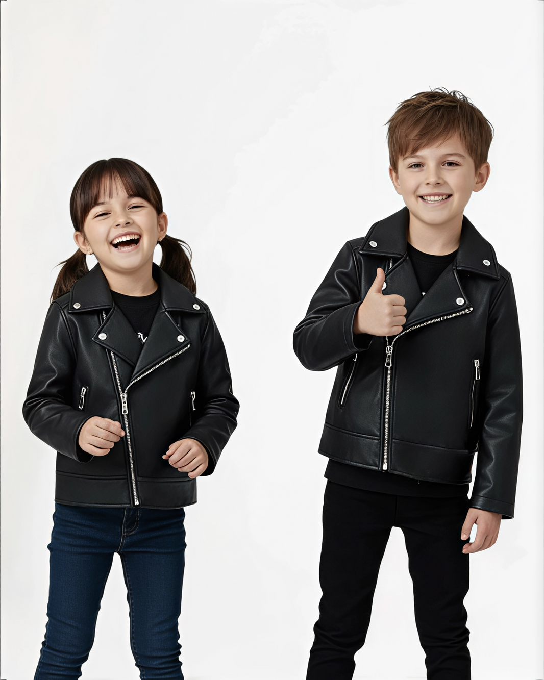 Leather jacket (fully padded fur)