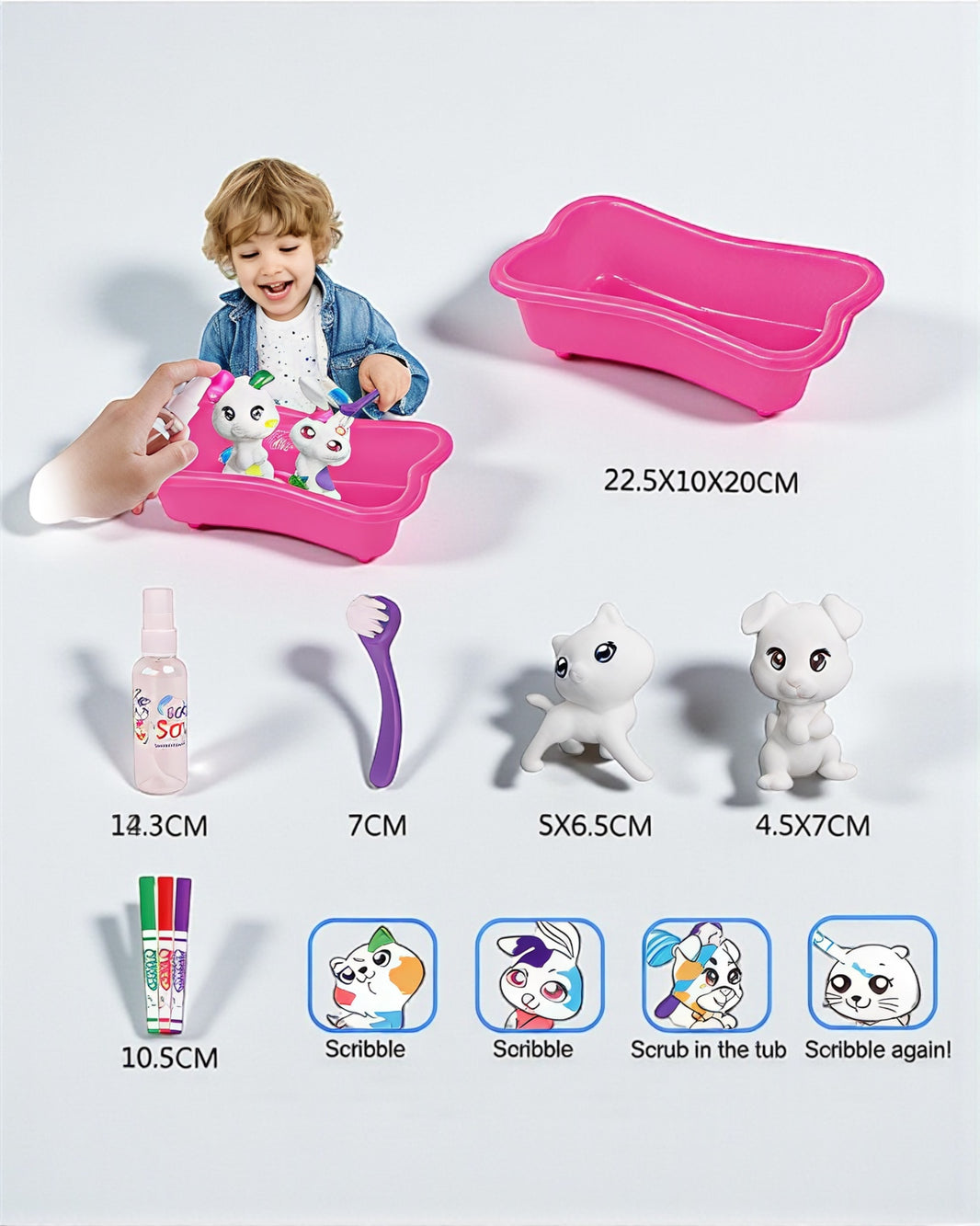 Scribble Scrubbie – لعبة التلوين القابلة للغسل للأطفال