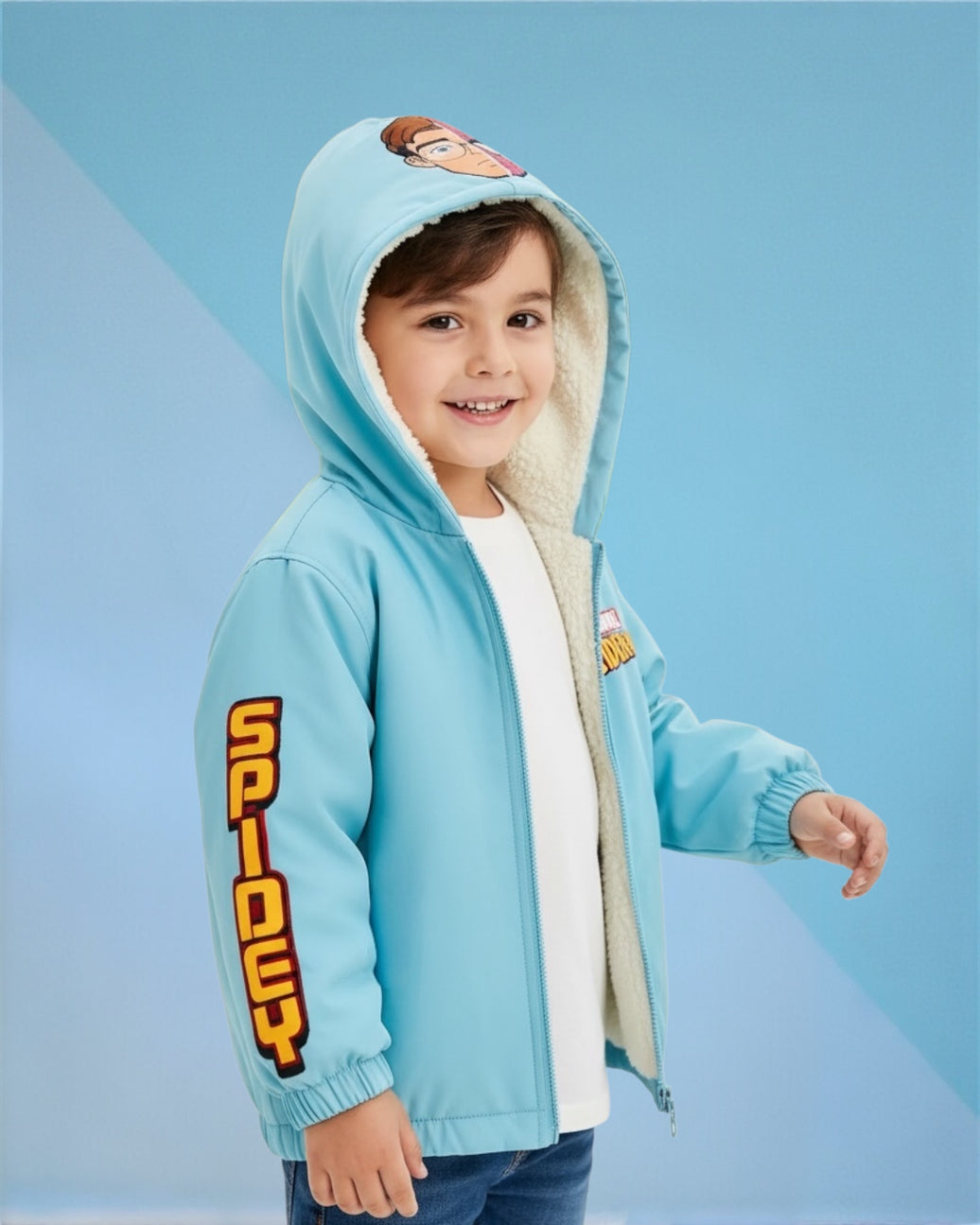 Spiderman waterproof jacket (fully padded fur)