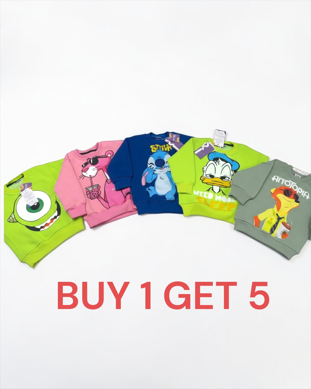 5 Pieces Melton sweetshirt