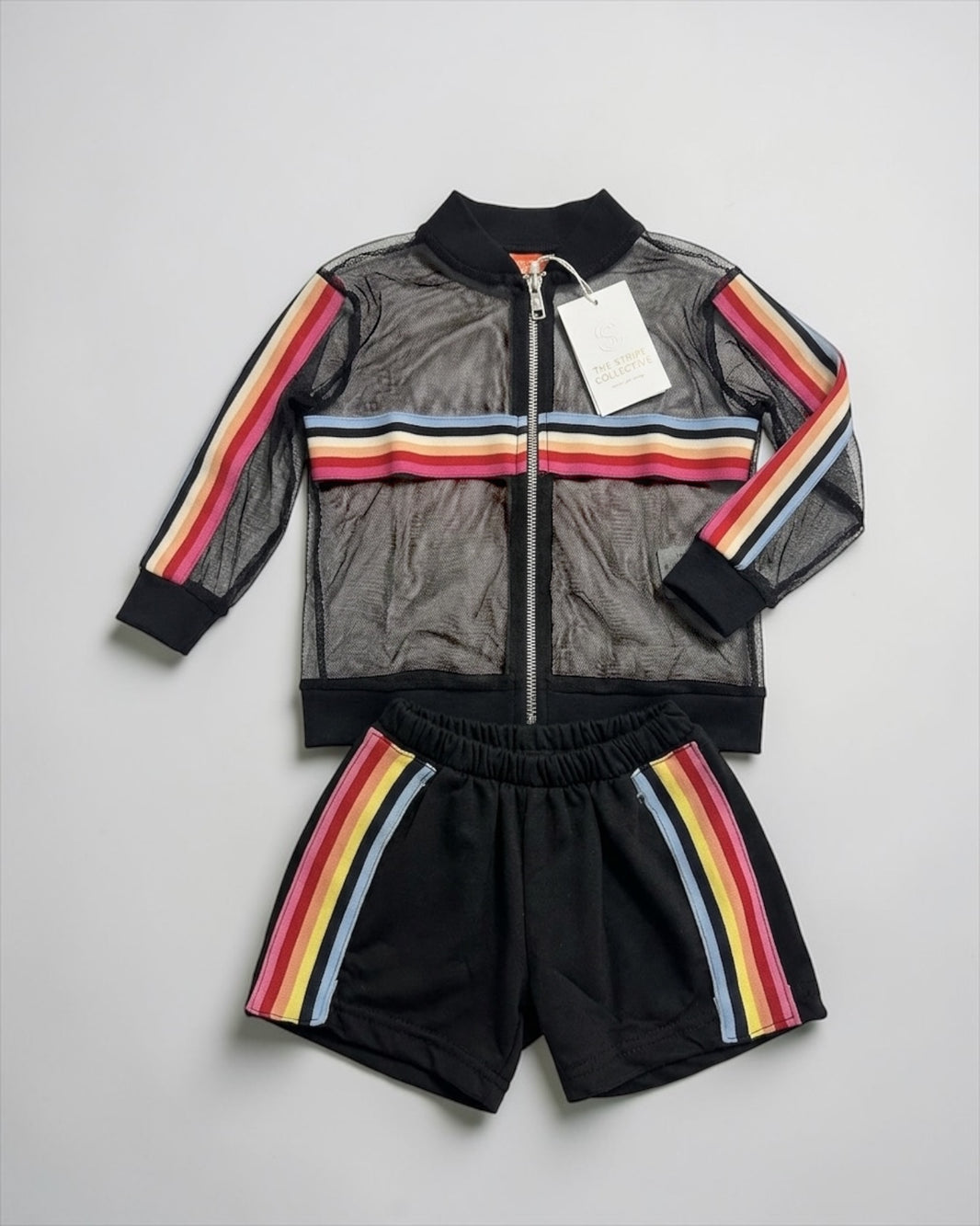 Rainbow jacket with short only