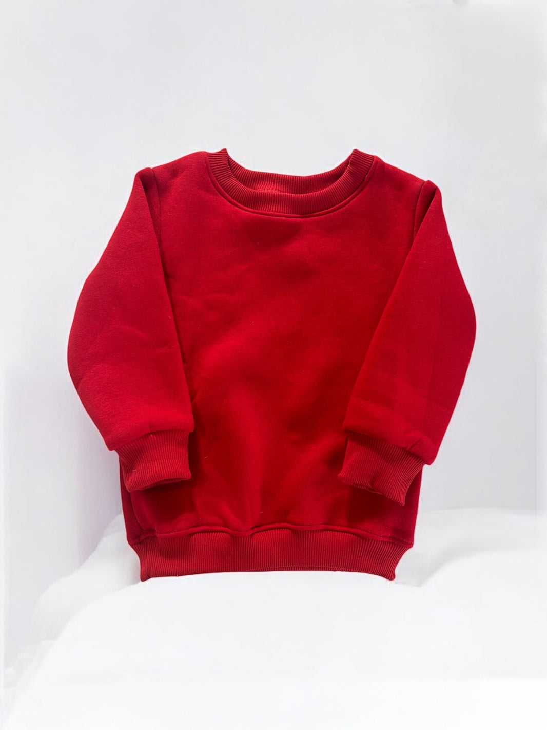 Outlet Red melton sweetshirt