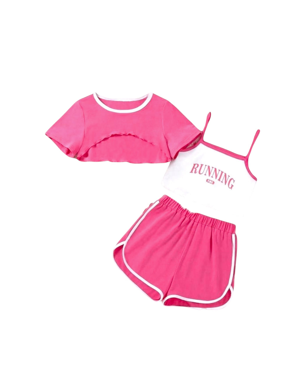 Pink runing suit 3p