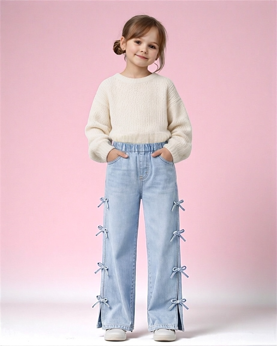 Fayounka ice Wide-leg Jeans Pants (Delivery of this product on 14-3-2026
