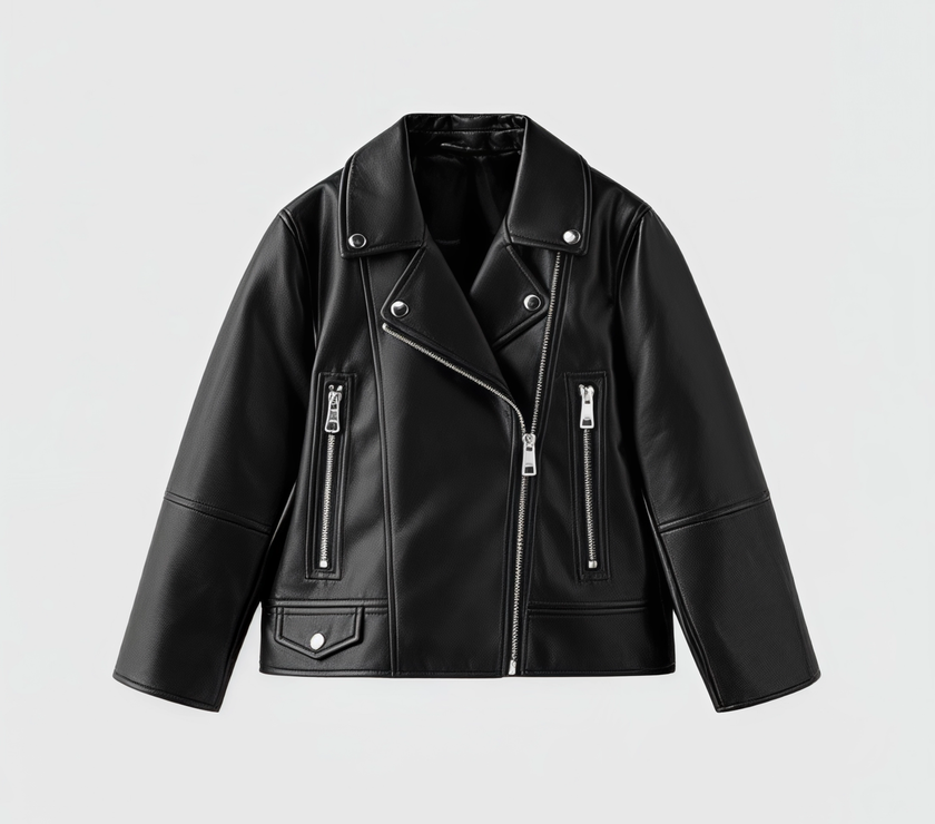 Leather jacket  (مبطن فرو بالكامل)  ( تسليم هذا المنتج بعد( 15-10-2025)