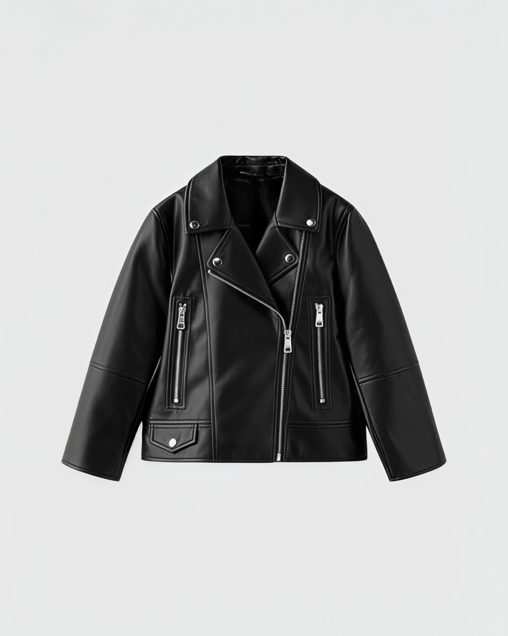 Leather jacket  (مبطن فرو بالكامل)  ( تسليم هذا المنتج بعد( 15-10-2025)