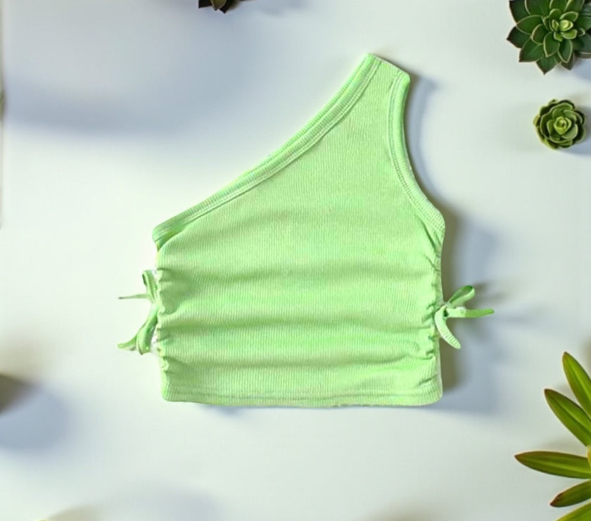 Light green cros top