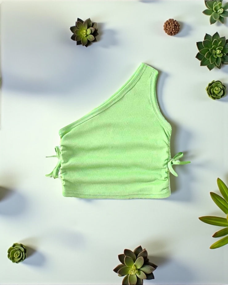 Light green cros top