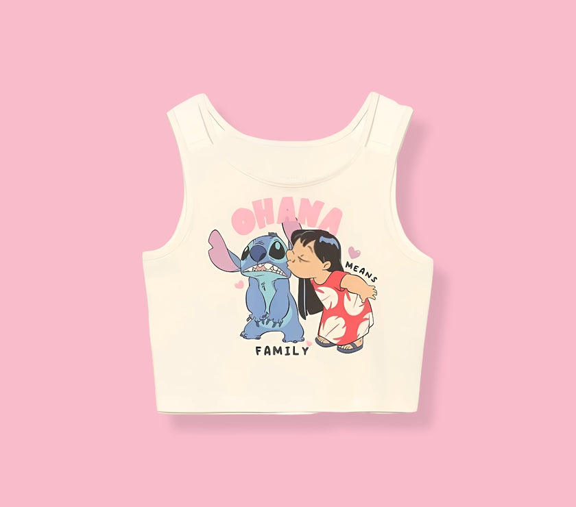 Lilo cotton crop top تسليم هذا المنتج يوم 1-6-2025