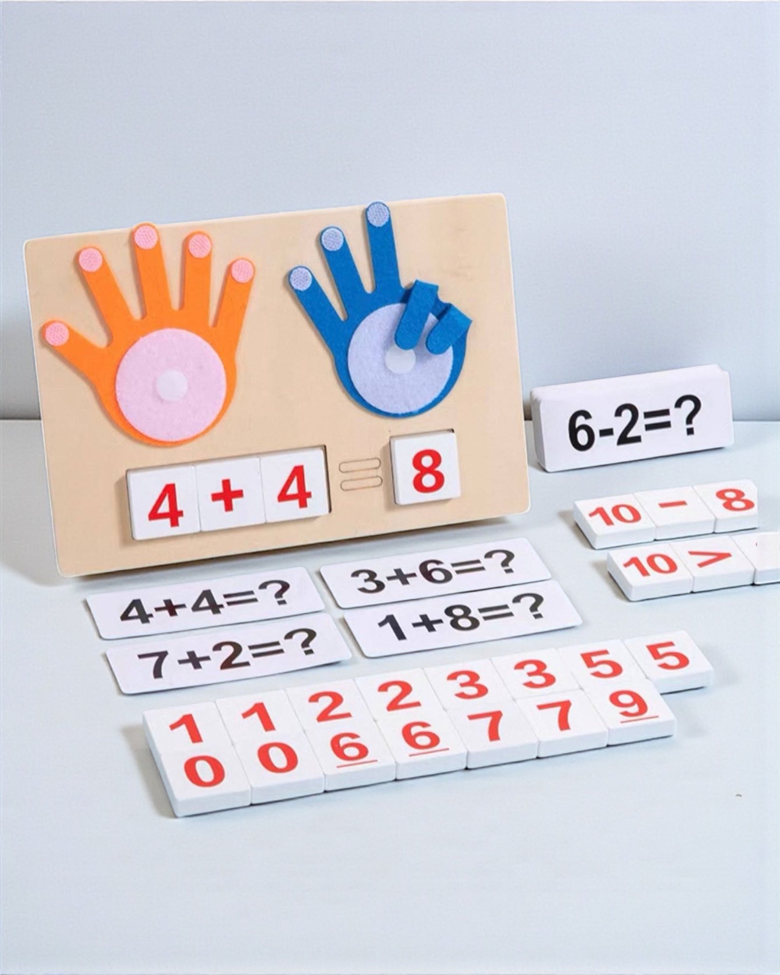 Kids Math Learning Board – Finger Counting Board