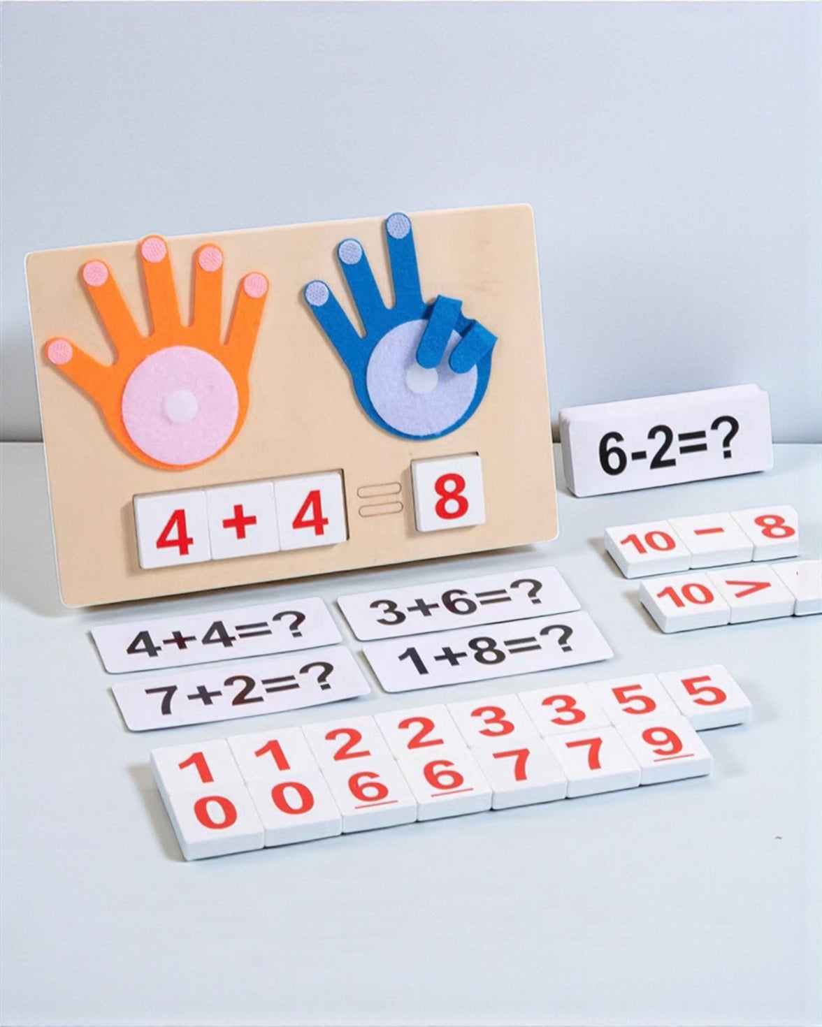 Kids Math Learning Board – Finger Counting Board