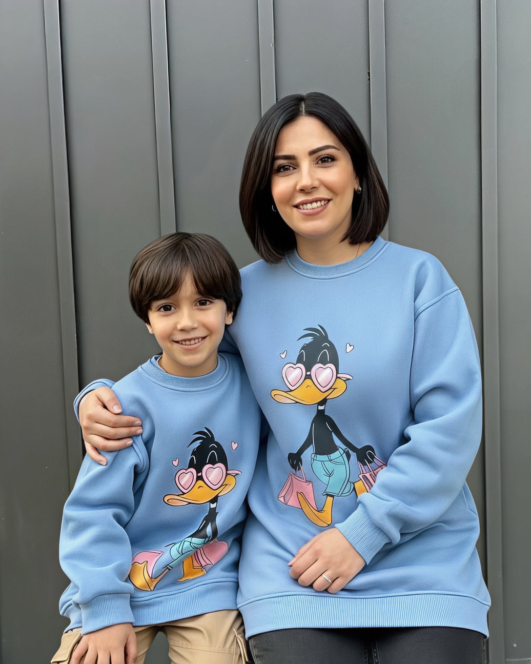 Over size Mamy & child melton shop sweetshirt