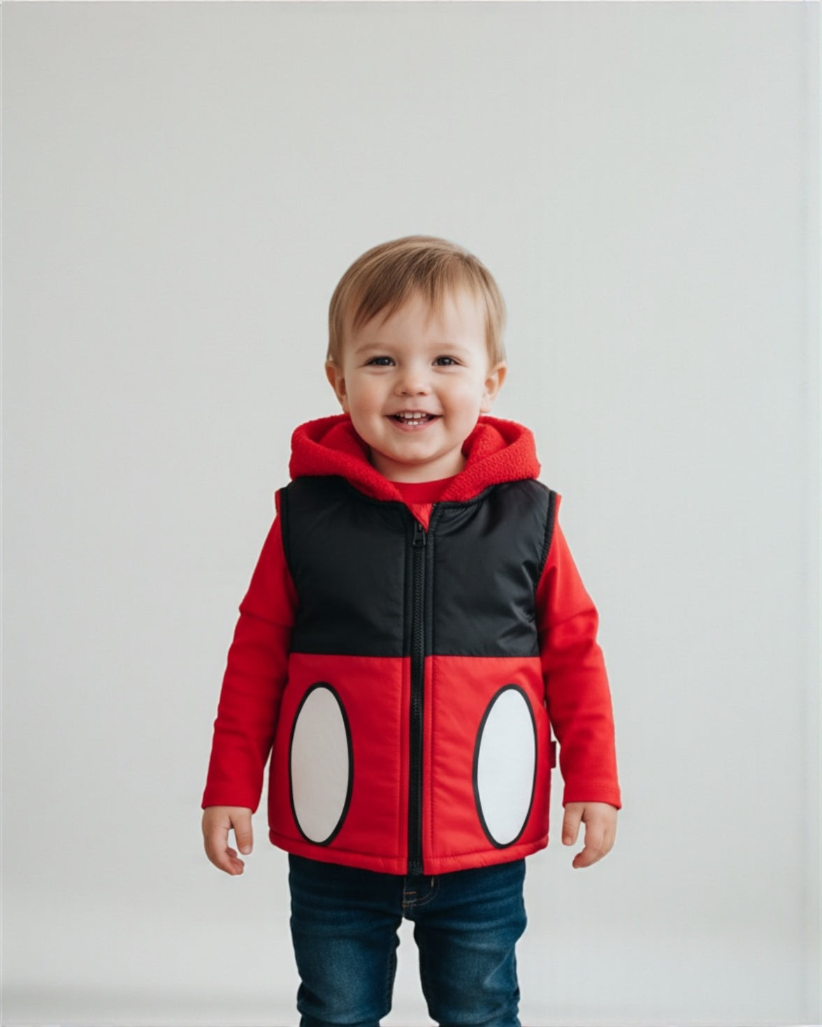 سترة ميكي وقميص قطني