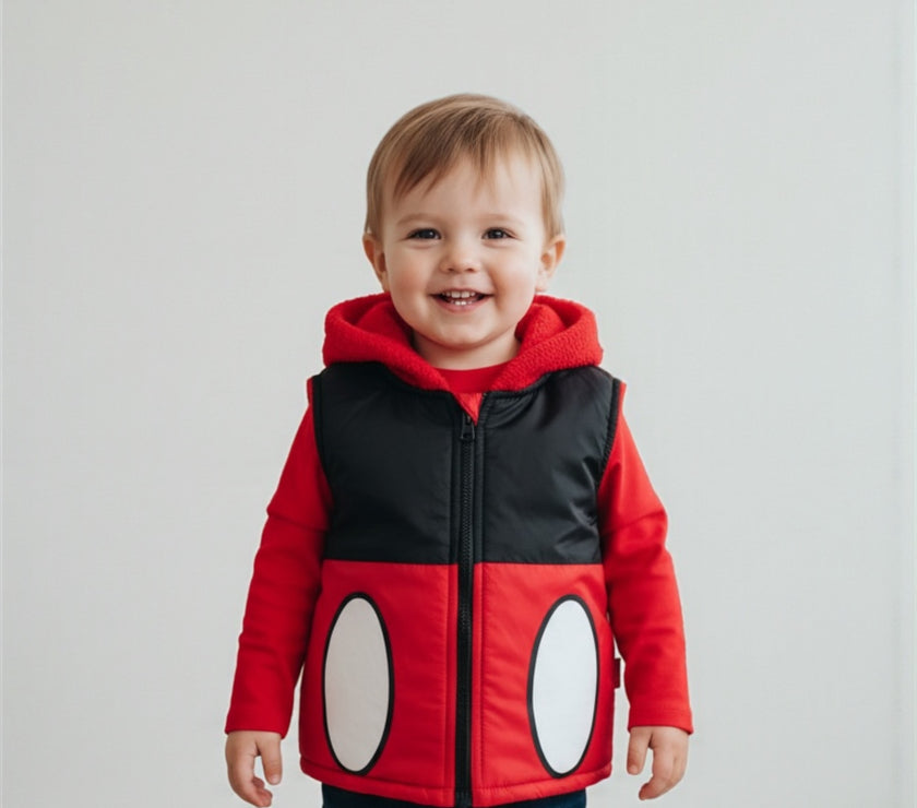 سترة ميكي وقميص قطني