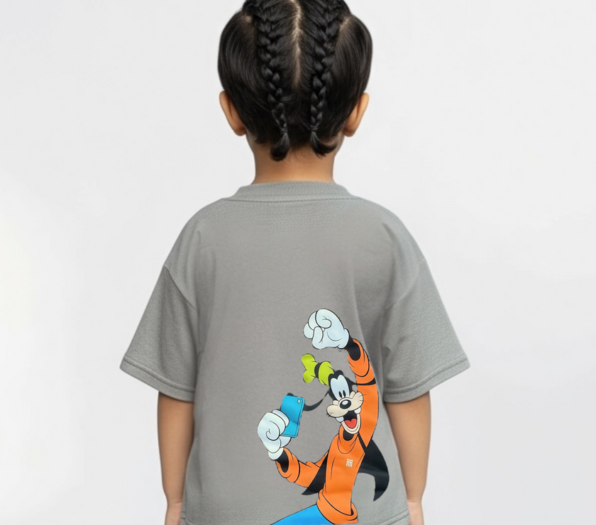 Gray dog t Top