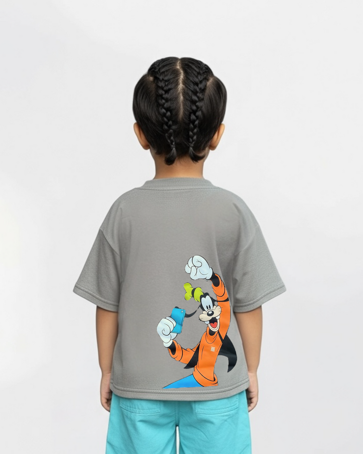 Gray dog t Top