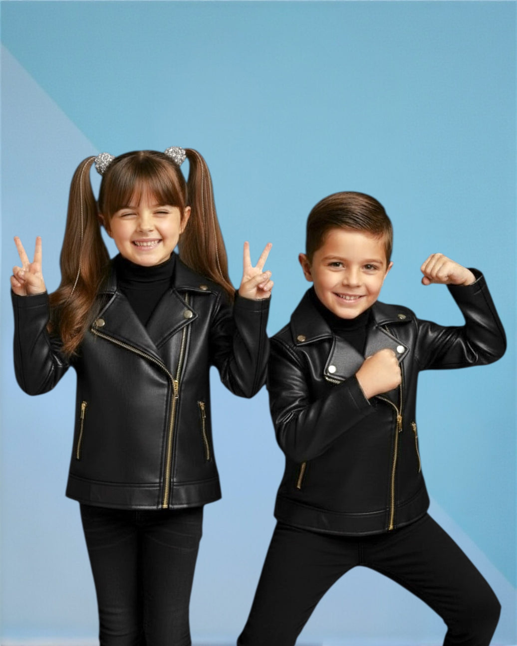 Leather jacket (fully padded fur)