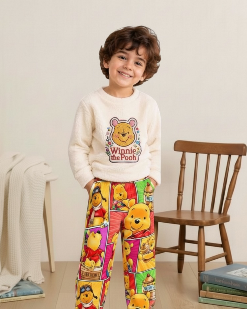 Fur With Qatifa DoubleFace Pooh Pajama Pre-Order – Delivery After 30/10/2026