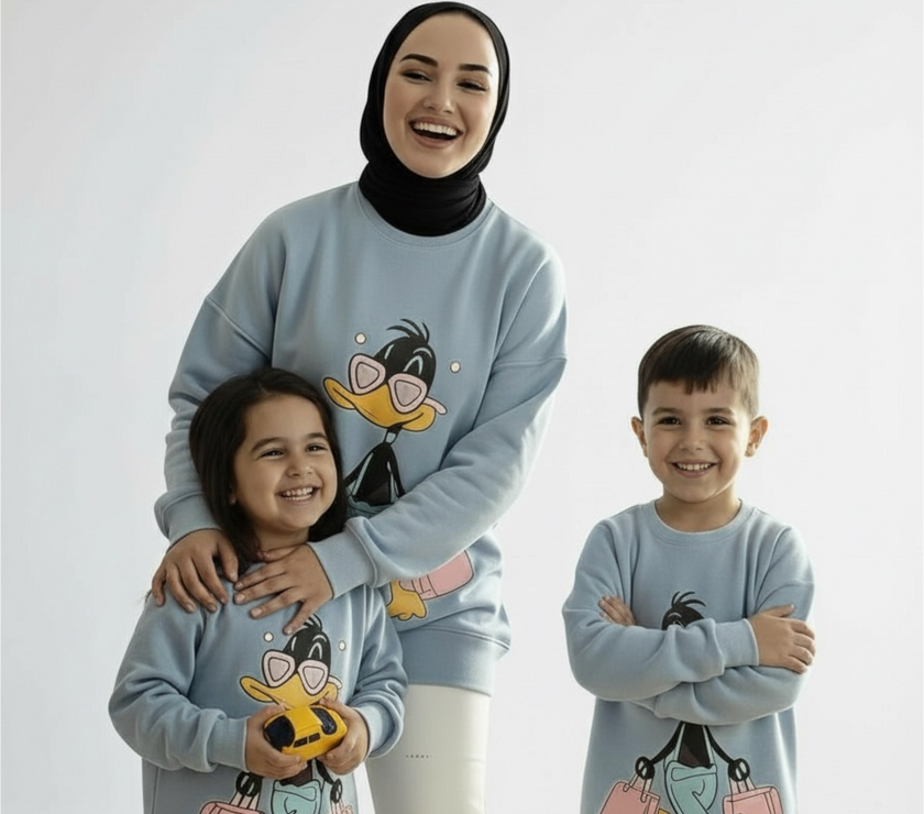 Over size Mamy & child melton shop sweetshirt