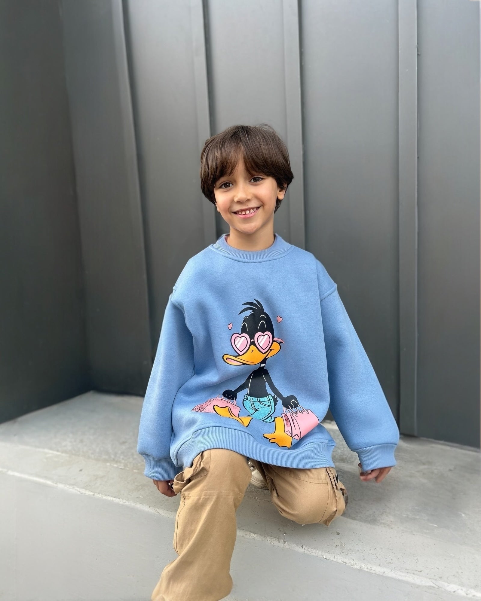 Over size Mamy & child melton shop sweetshirt