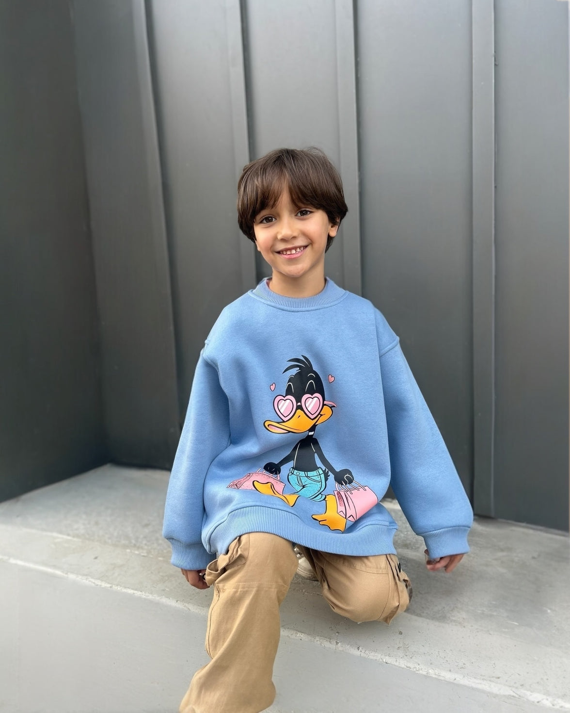 Over size Mamy & child melton shop sweetshirt