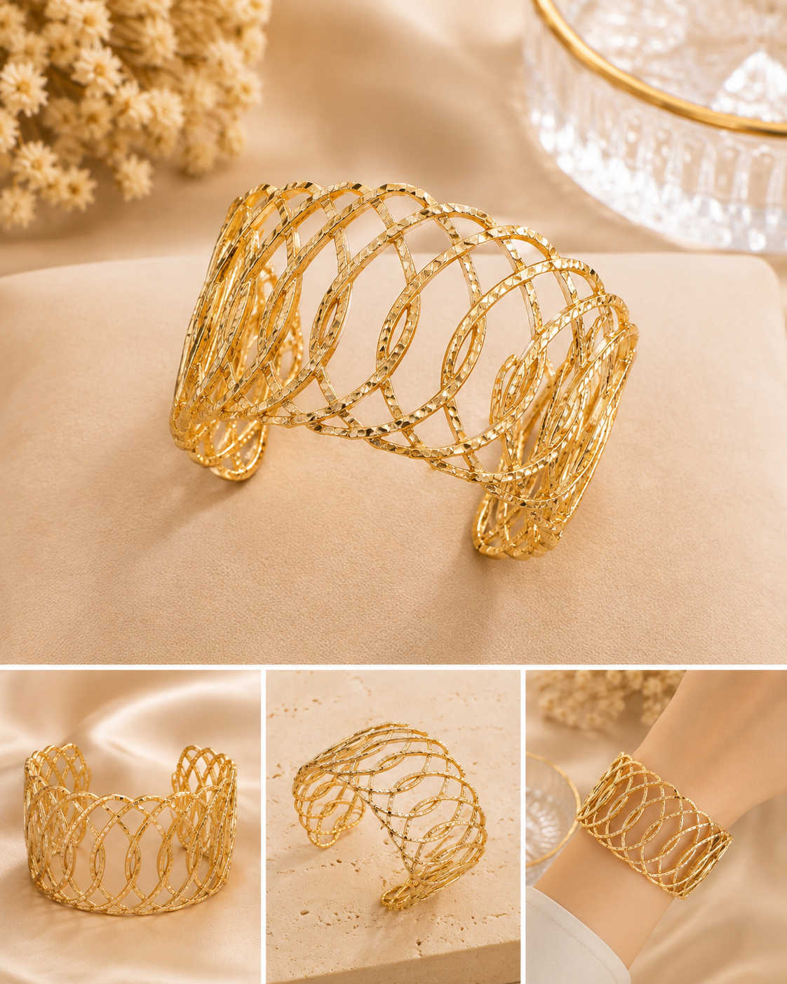 Golden Round Cuff