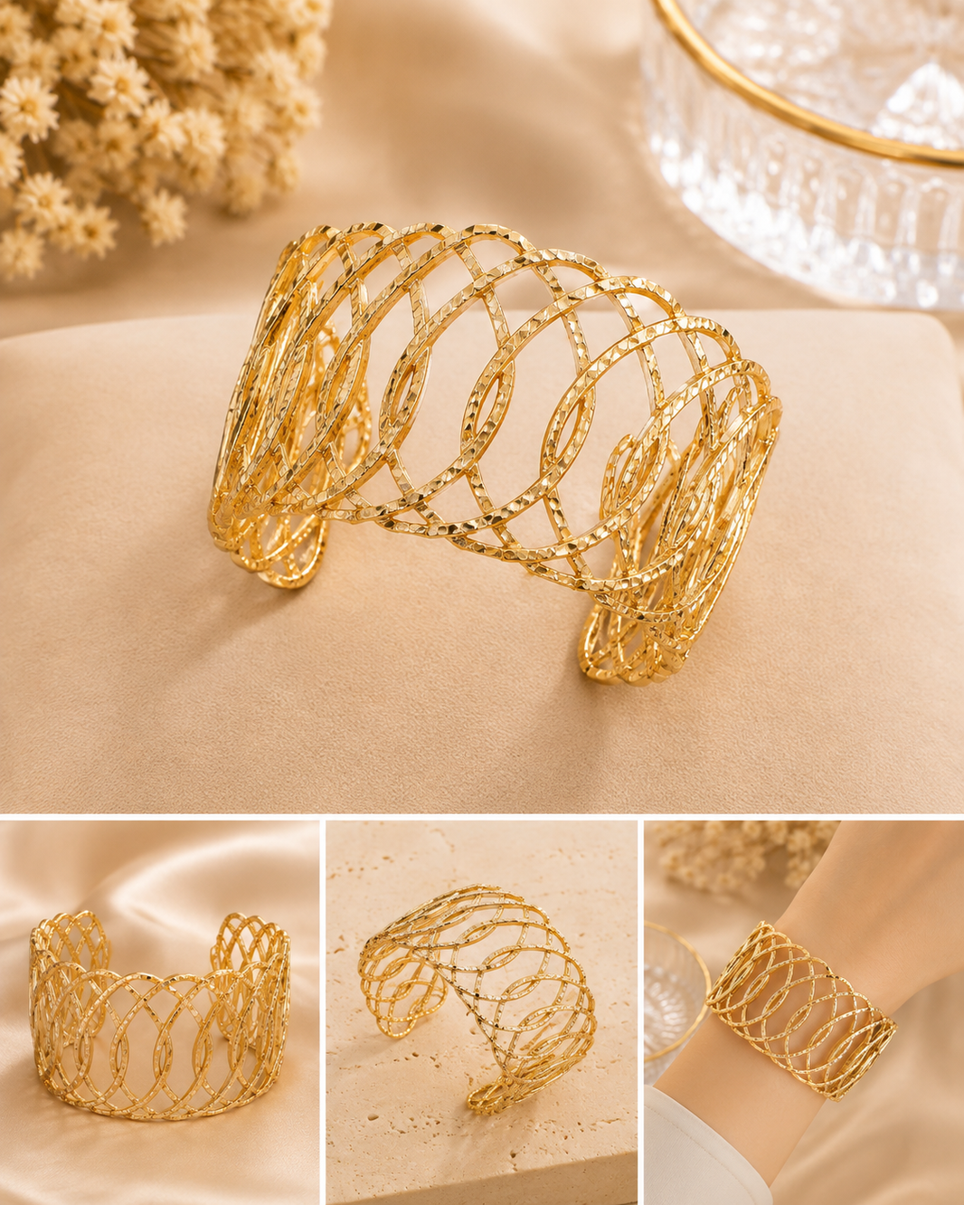 Golden Round Cuff