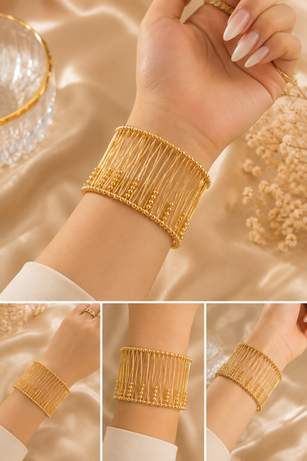 Golden Mesh Cuff
