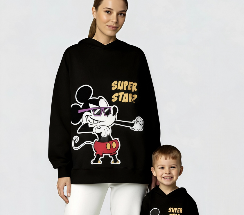 Over size Mamy & child melton mickey sweetshirt delivery on 15-11-2025