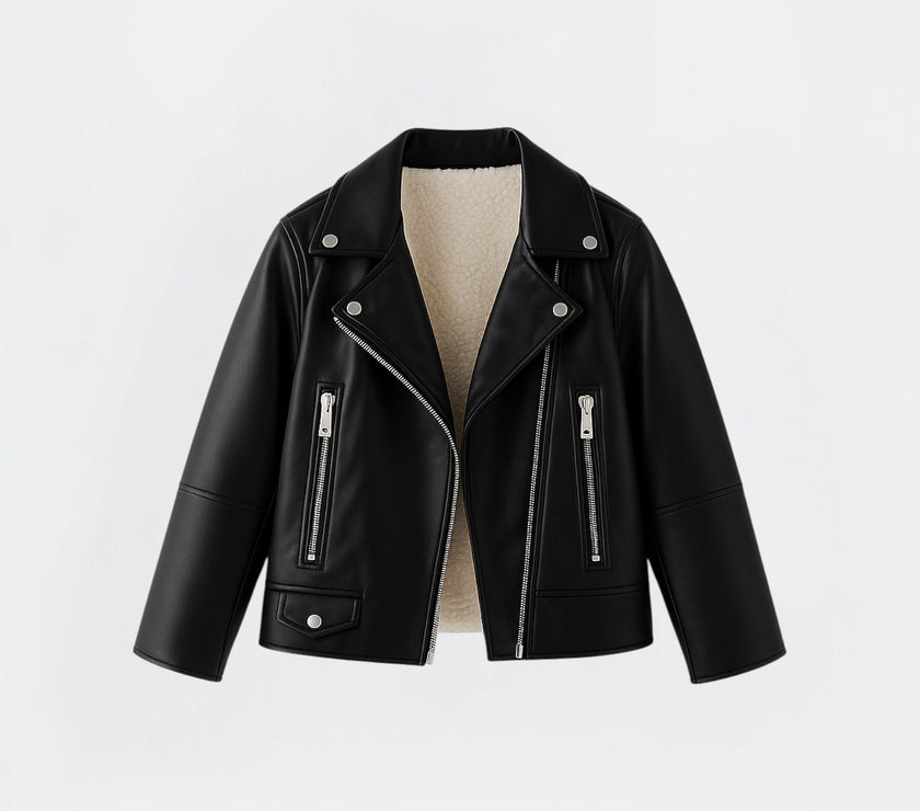 Leather jacket (fully padded fur) (Delivery of this product after (20-11-2025)