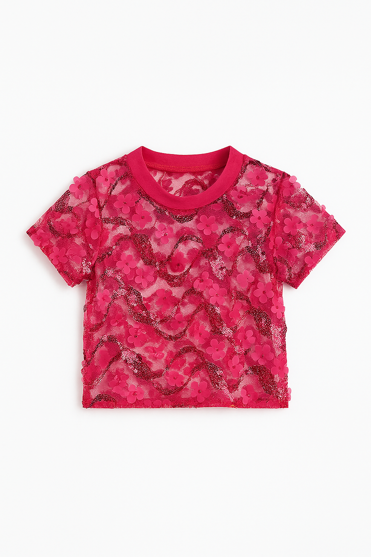 Flower toll top
