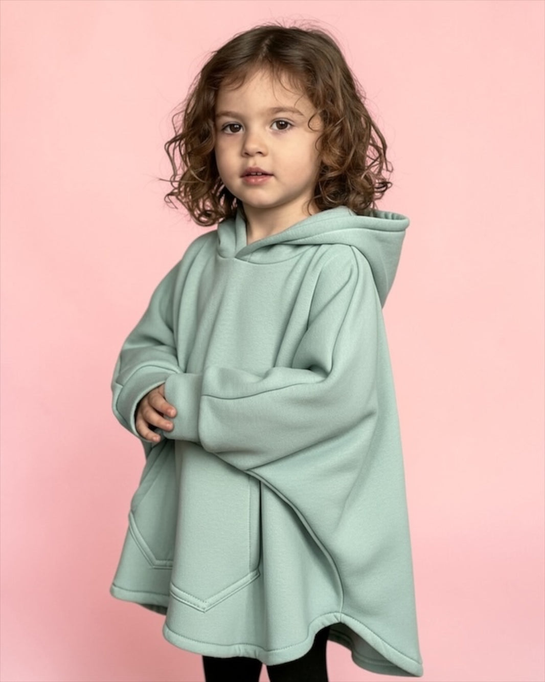 Ponsho melton hoodie