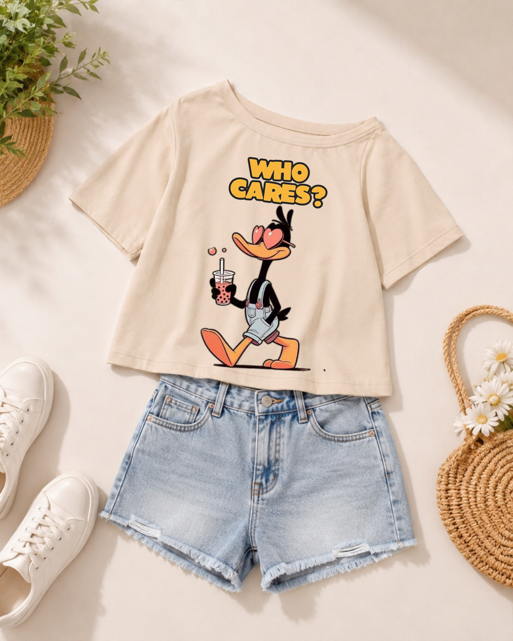 Duck Off Shoulder Shirt Delivery of this product after (30-6-2026)
