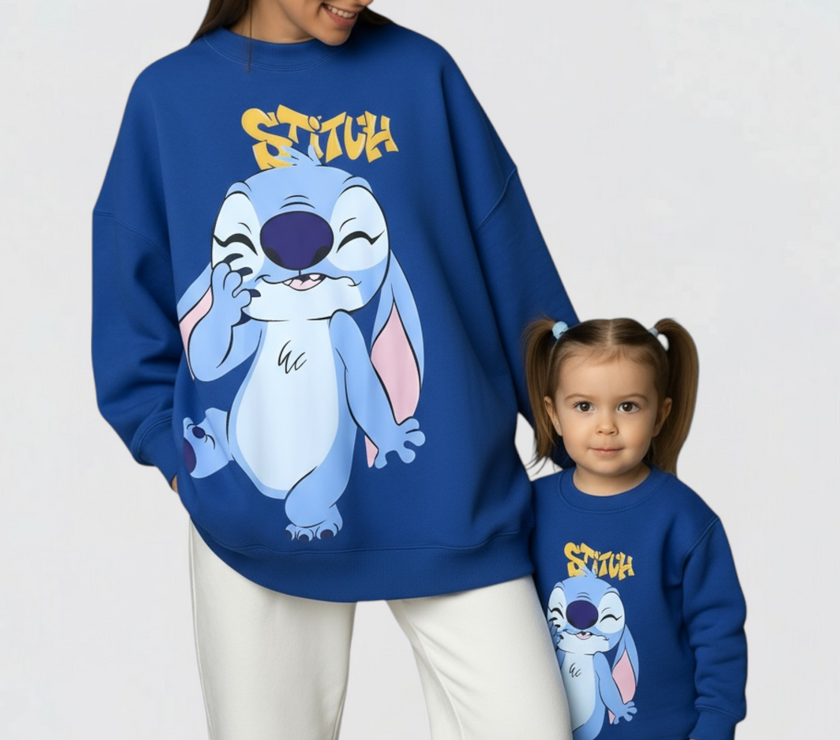 Over size Mamy & child melton stitch sweetshirt delivery on 20-11-2025