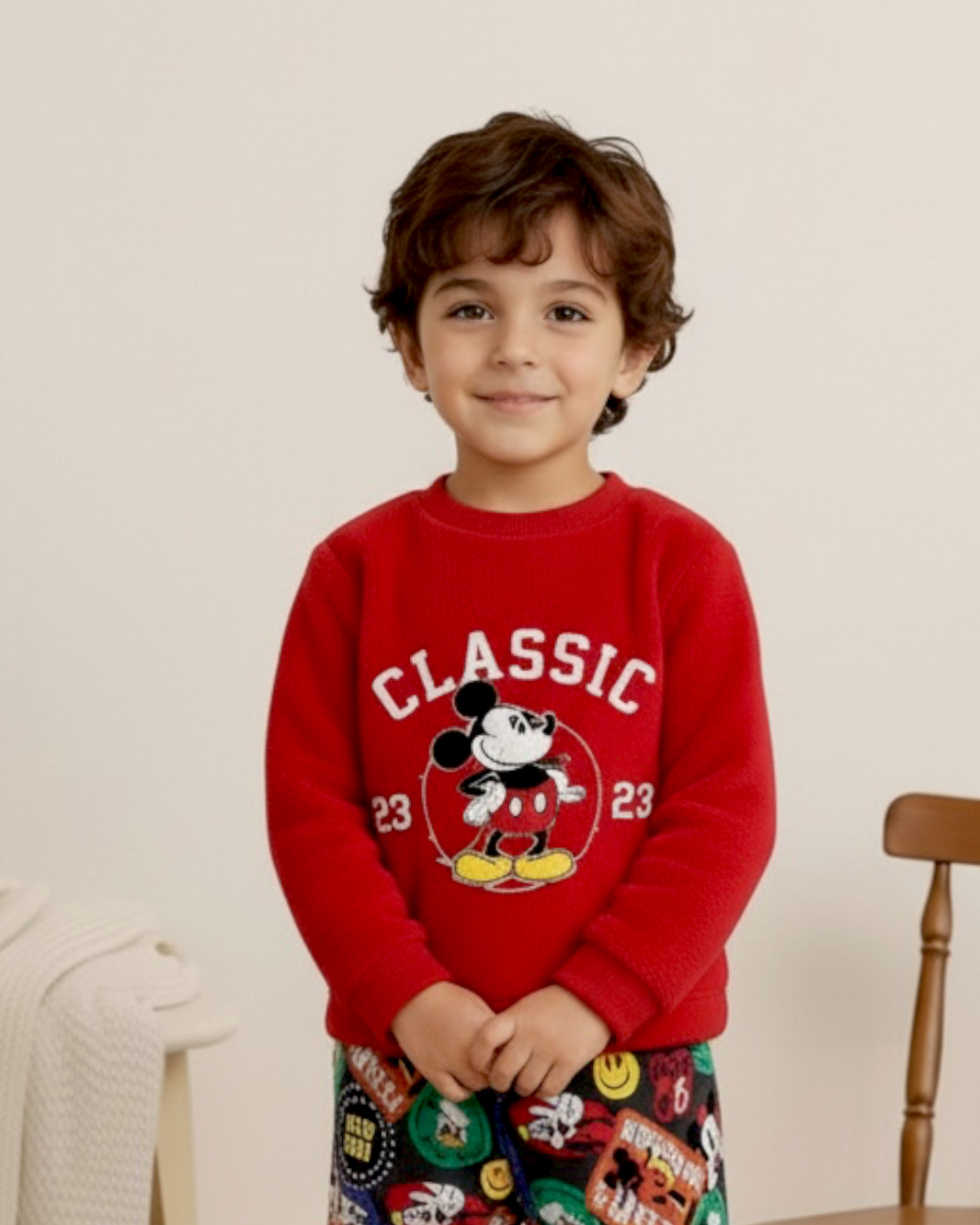 Fur With Qatifa DoubleFace Mickey Pajama Pre-Order – Delivery After 30/10/2026