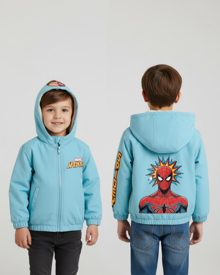 Spiderman waterproof jacket (fully padded fur) (Delivery of this product after (5-11-2025)