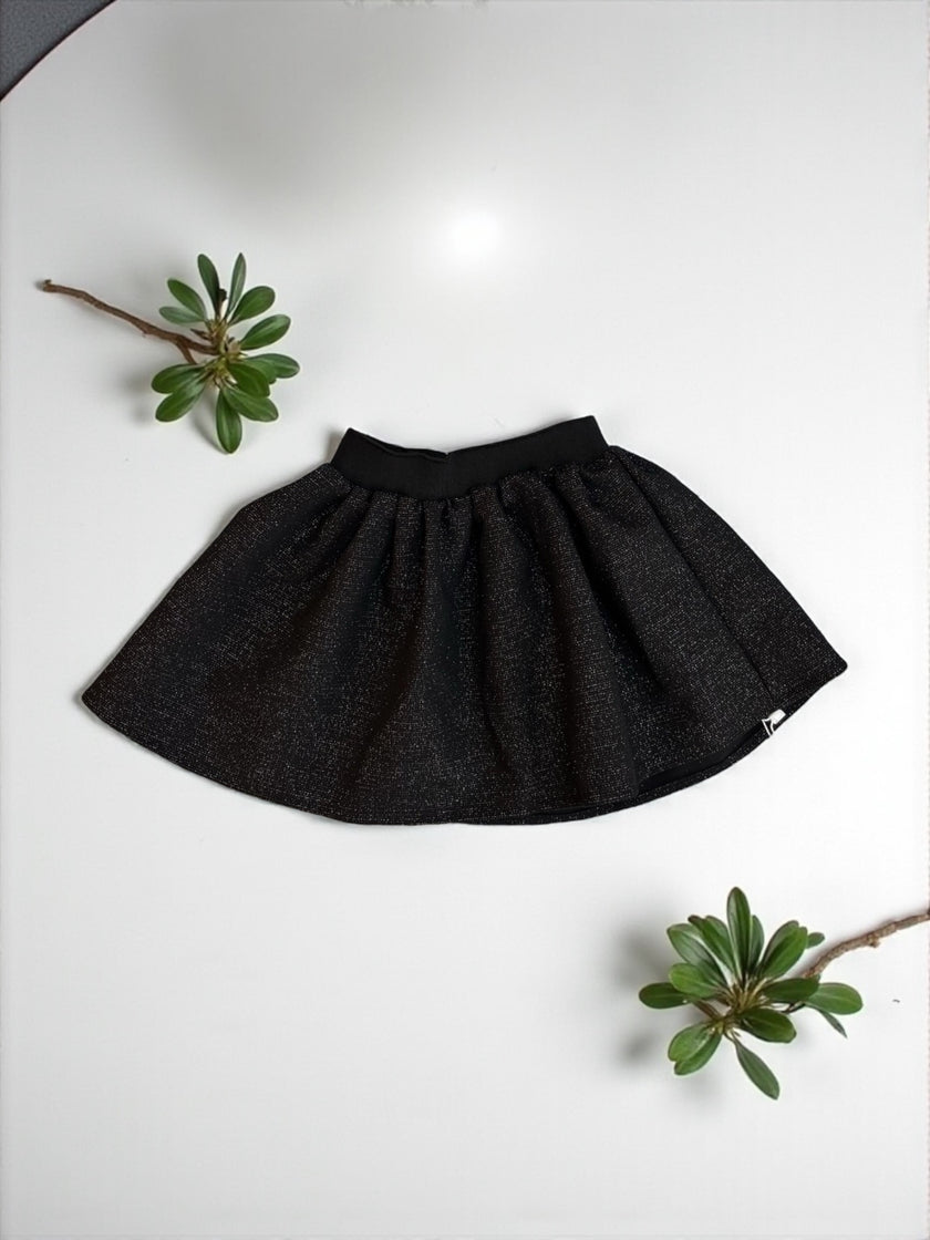 Black leather skirt