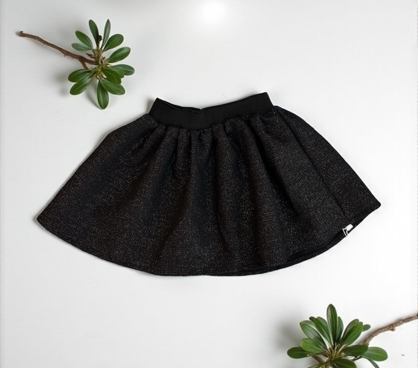 Black leather skirt