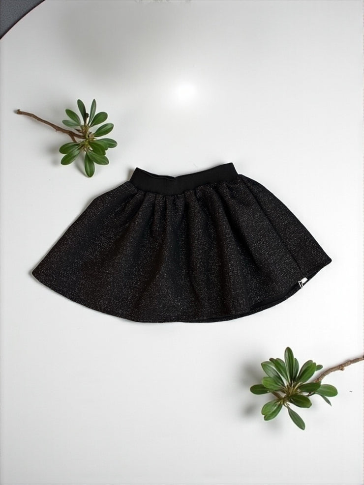 Black leather skirt