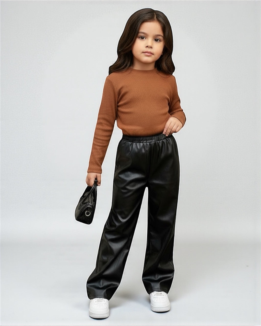 Wide Leg Leather Pants – Pre Order