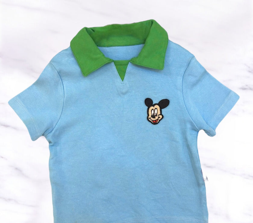 Outlet cotton mickey polo homewear shirt