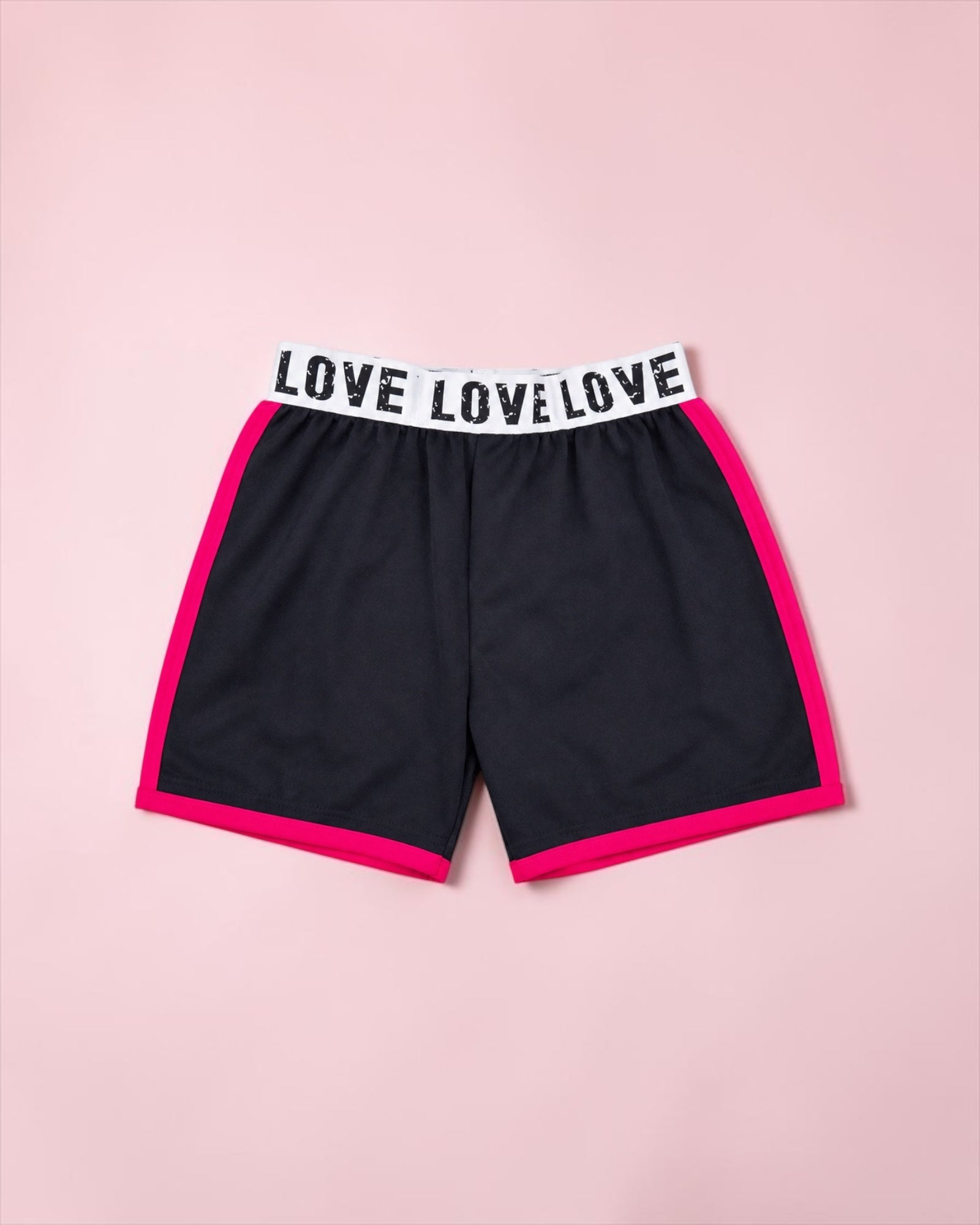 Pink/Black Cotton Short