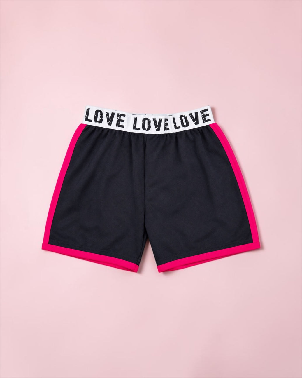 Pink/Black Cotton Short