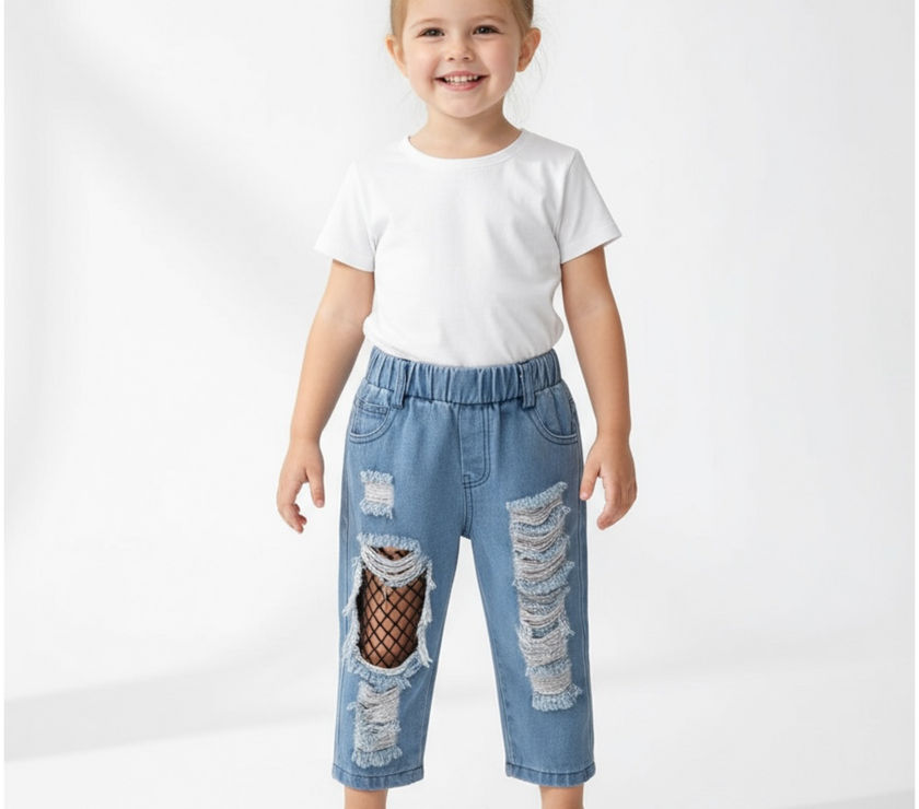 Pant jeans net cutting