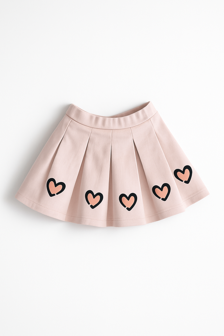 hearts offwhite skirt