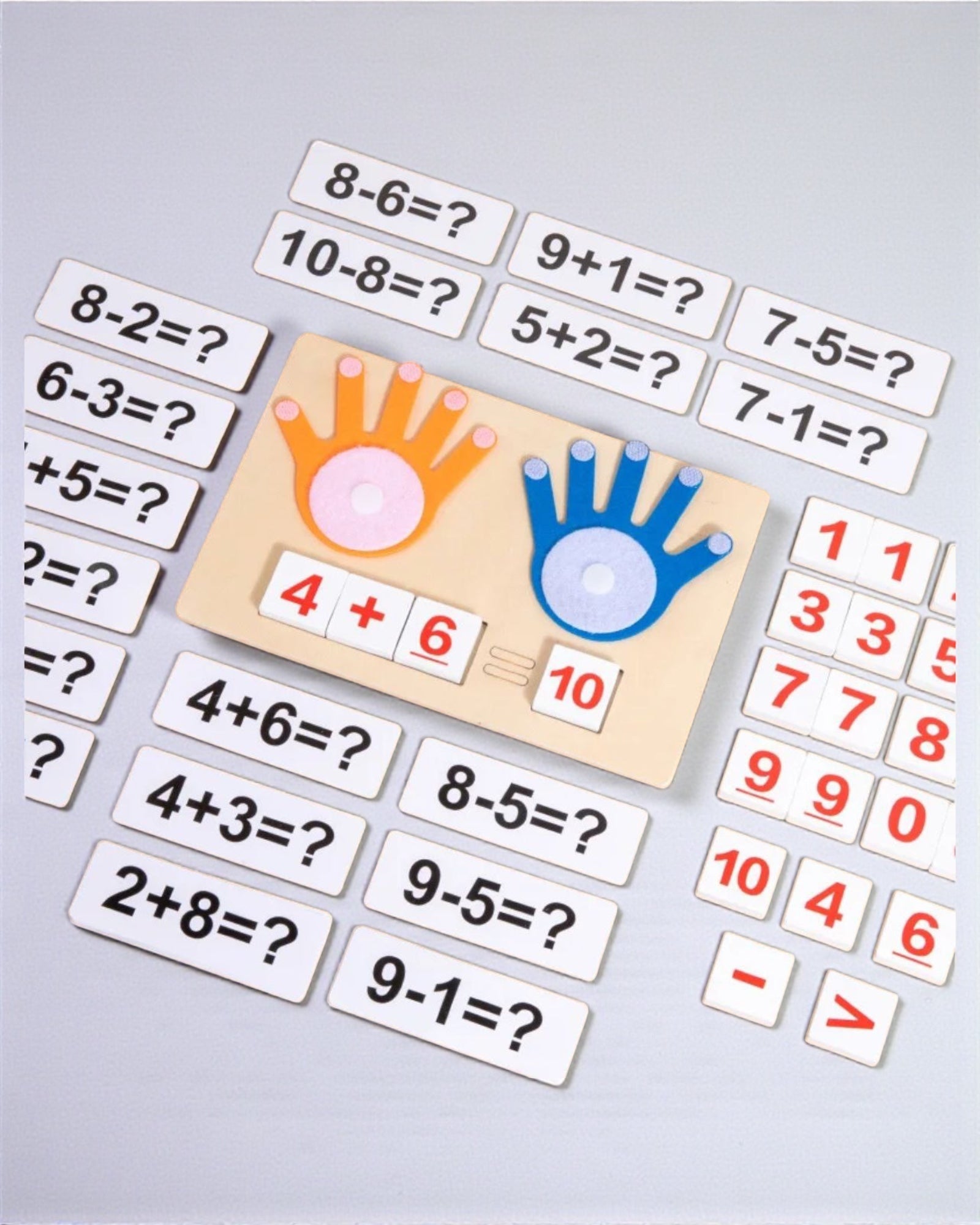 Kids Math Learning Board – Finger Counting Board