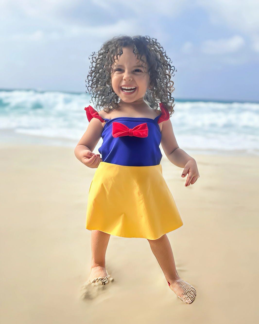 Snow white swimsuit