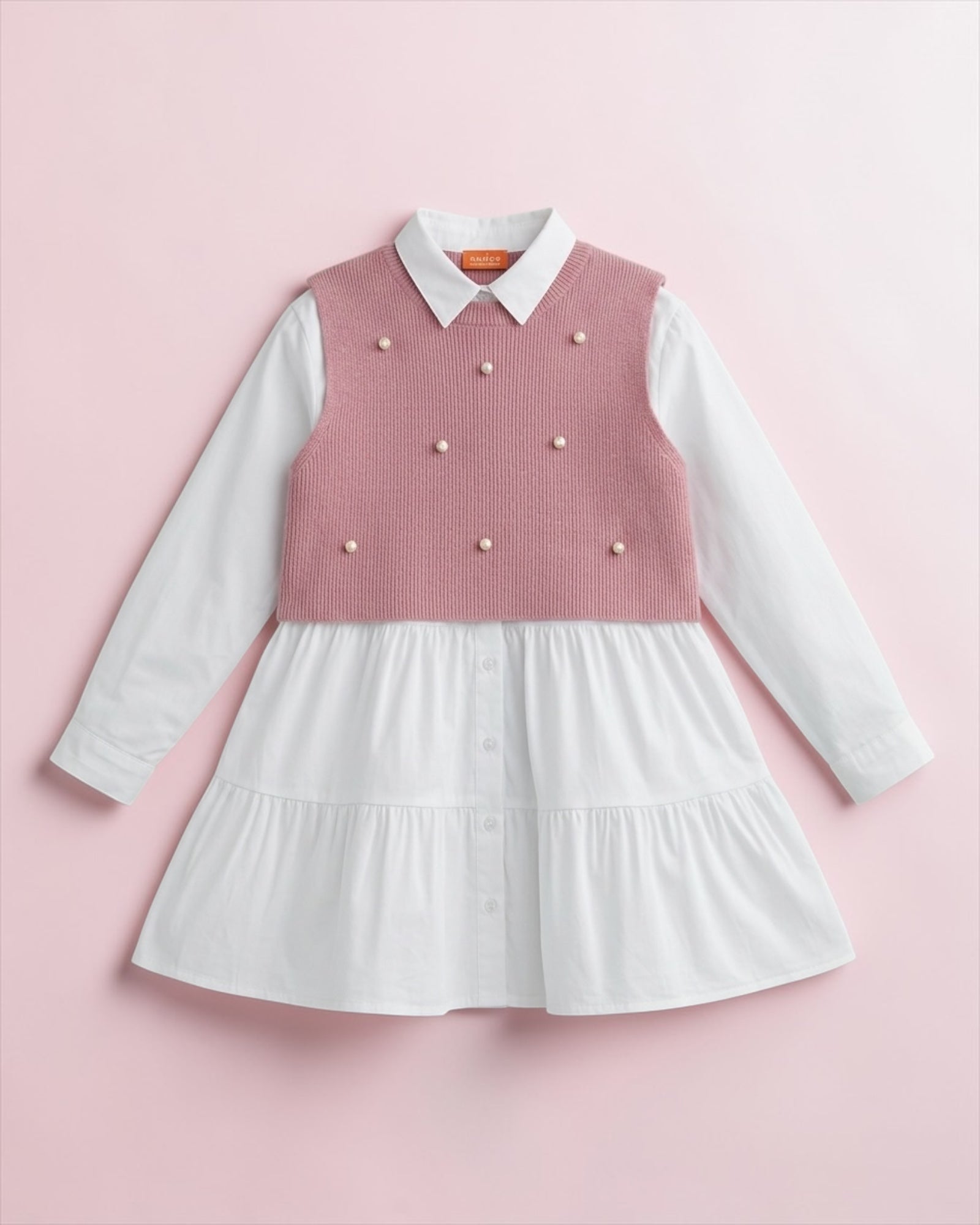 White chimiz with Loly top