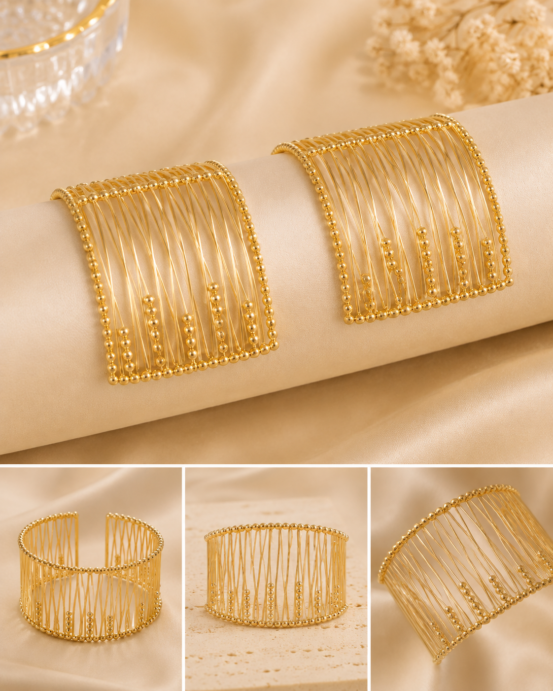 Golden Mesh Cuff
